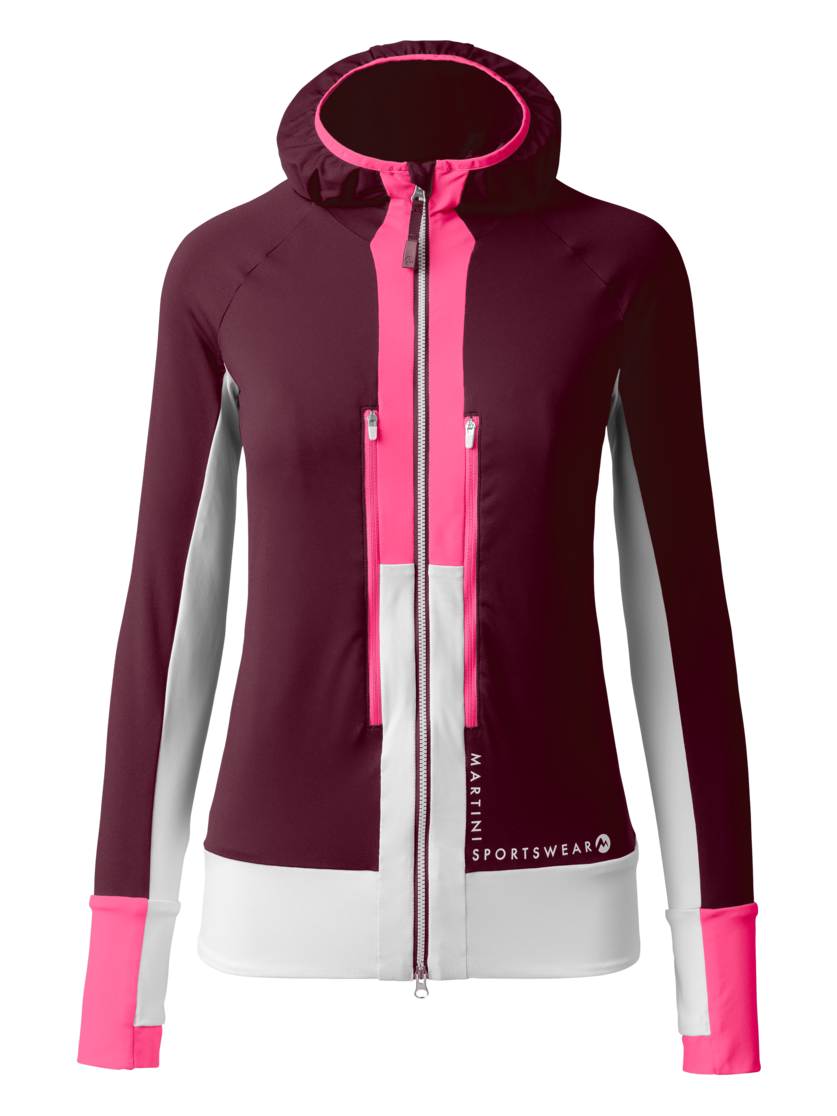 Martini Sportswear - HILLCLIMB Midlayer Jacket W - Midlayers in fairy tale-white-blush - front view - Women