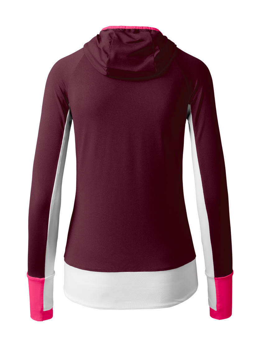 Martini Sportswear - HILLCLIMB Midlayer Jacket W - Midlayers in fairy tale-white-blush - rear view - Women