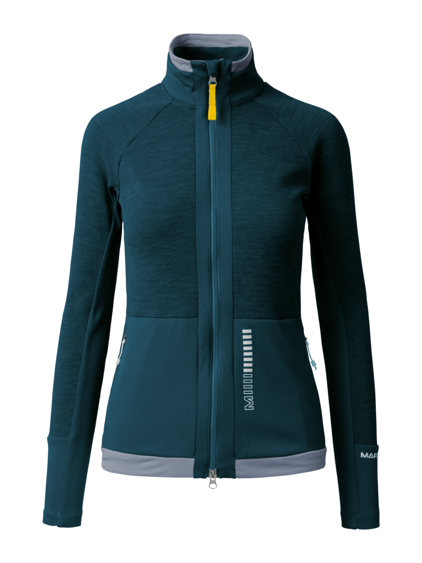 Martini Sportswear - TREKTECH Midlayer Jacket W - Strati intermedi in poseidon-moon - vista frontale - Donna