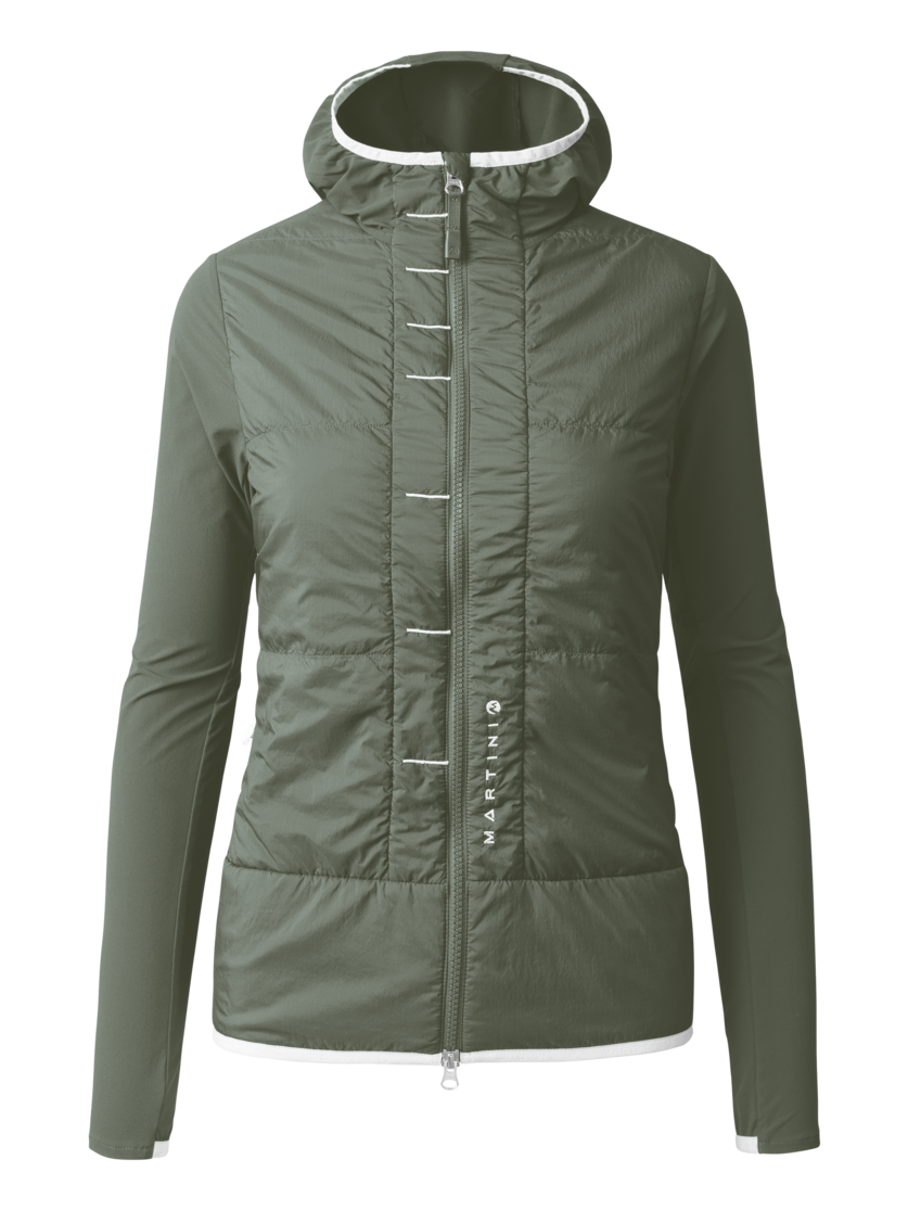 Martini Sportswear - HILLCLIMB Hybrid Jacket G-Loft® W  - Hybridjacken in mosstone - Vorderansicht - Damen