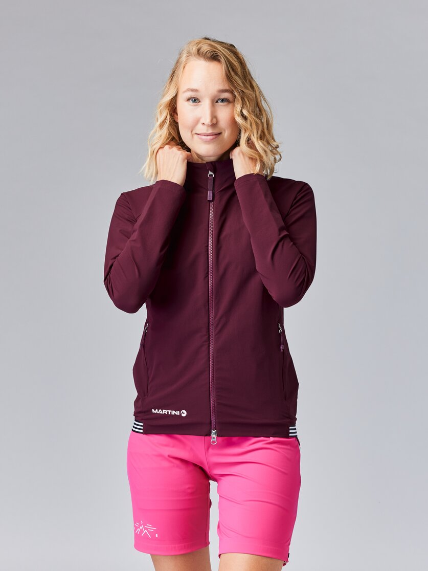 Martini Sportswear - SUNRISE Midlayer Jacket W - Strati intermedi in mosstone - vista frontale modello - Donna