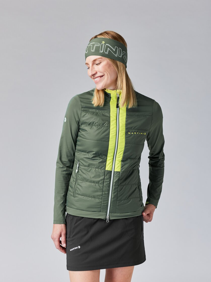 Martini Sportswear - ALPMATE Hybrid Jacket Primaloft® Gold W - Hybridjacken in mosstone-greenery - Vorderansicht Model - Damen