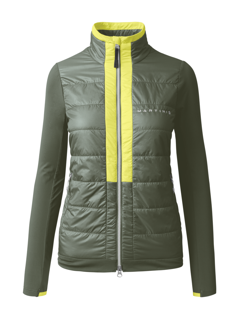 Martini Sportswear - ALPMATE Hybrid Jacket Primaloft® Gold W - Hybridjacken in mosstone-greenery - Vorderansicht - Damen