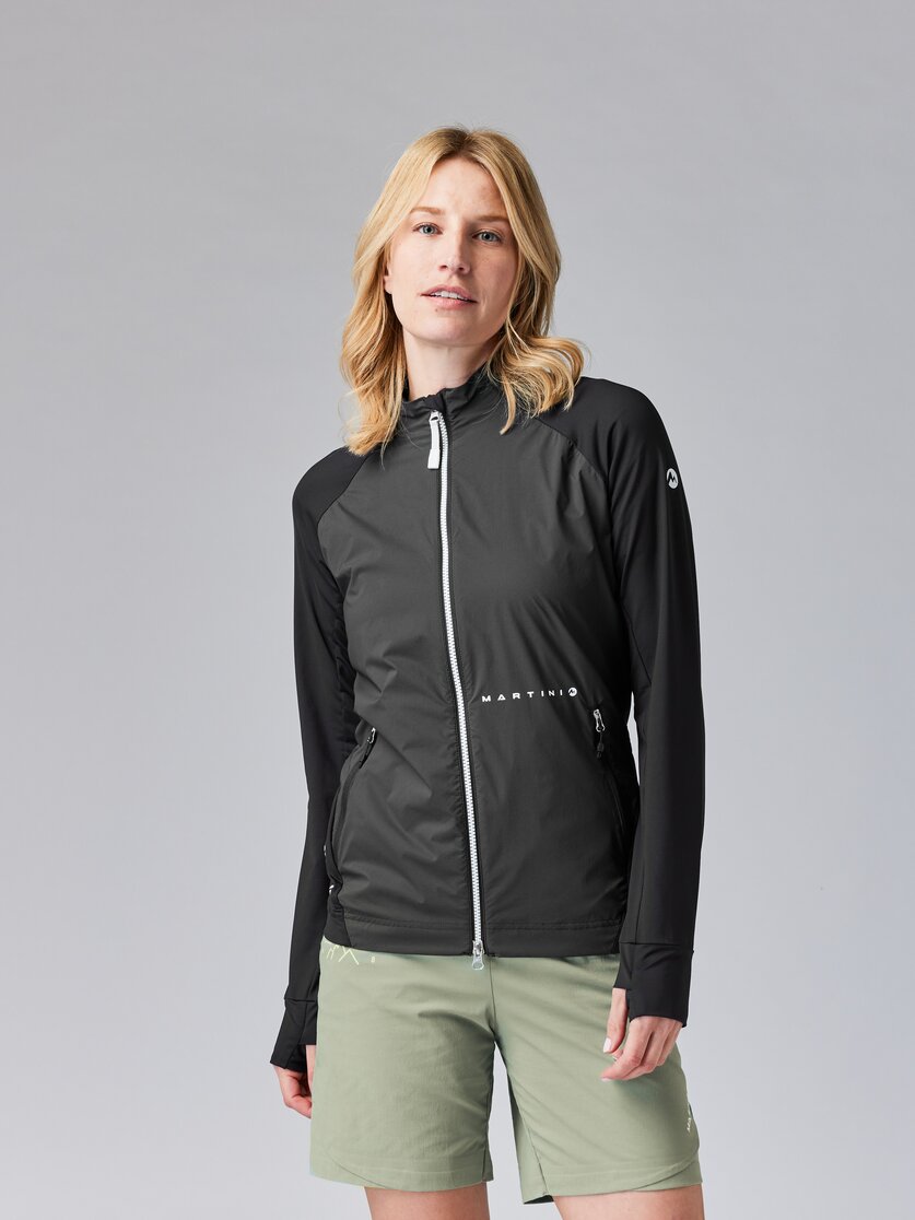 Martini Sportswear - TREKTECH Hybrid Jacket W - Giacche ibride in mosstone - vista frontale modello - Donna
