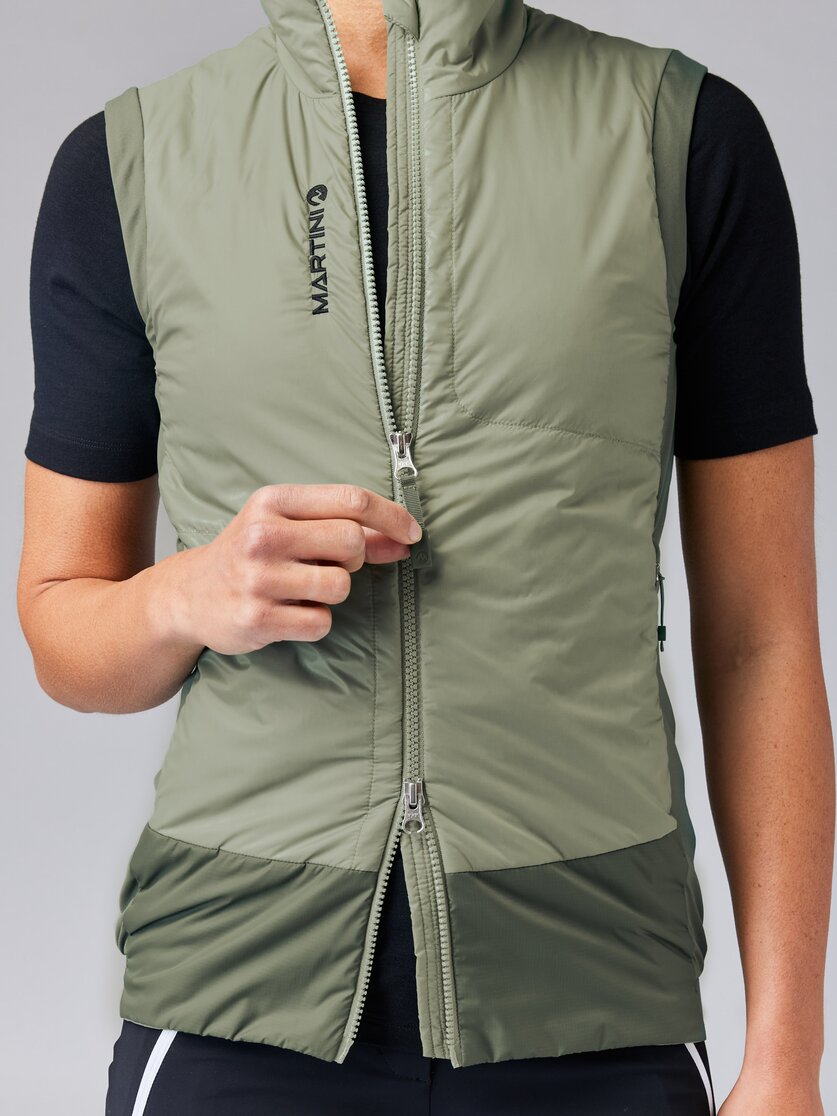 Martini Sportswear - ALPMATE Hybrid Vest G-Loft® W - Westen in tendril-mosstone - Detail 1 - Damen