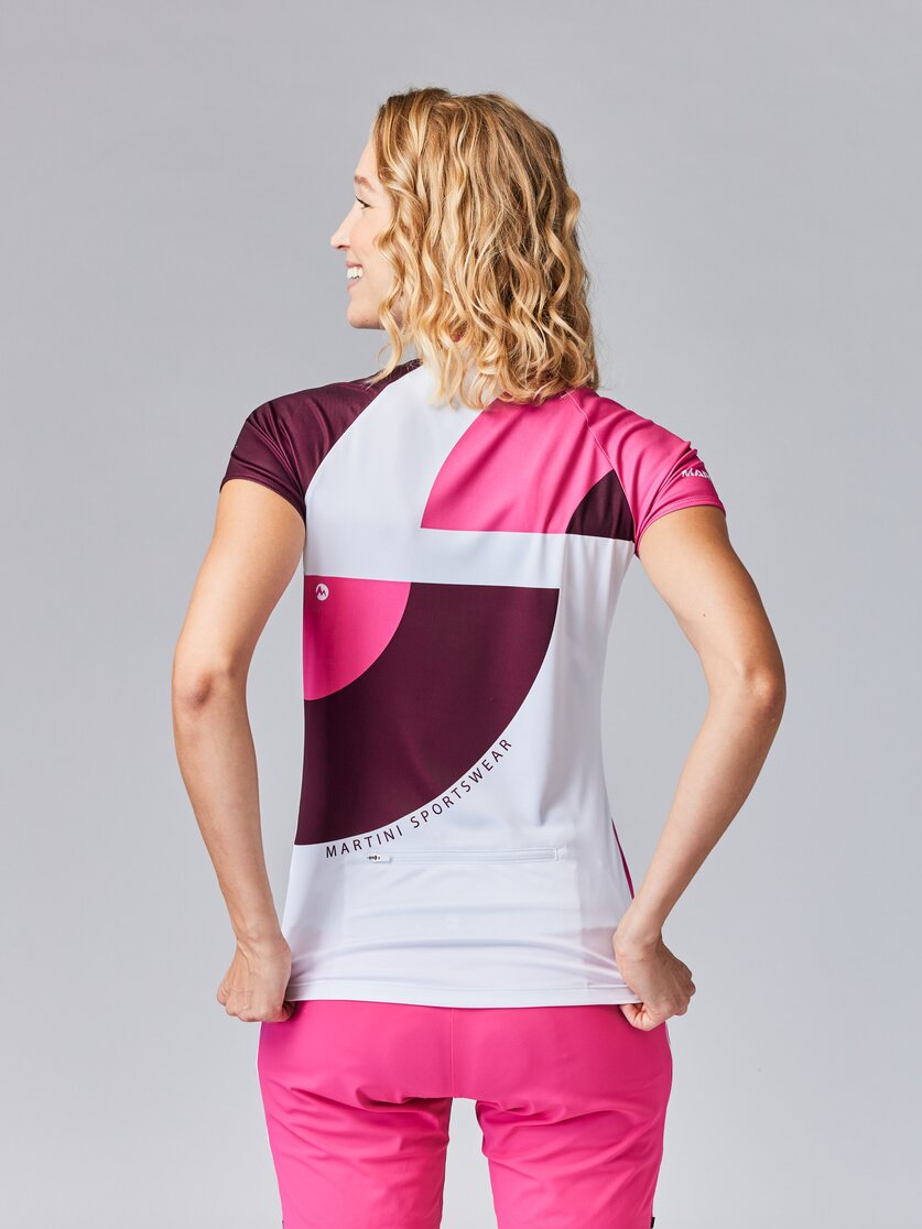 Martini Sportswear - SUNRISE Halfzip Shirt W - T-Shirts in solar-poseidon - rear view model - Women