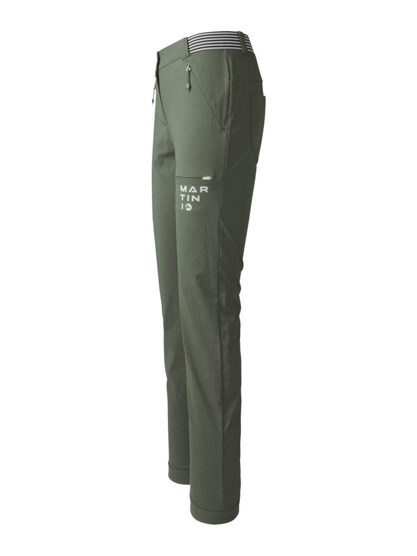 Martini Sportswear - HIGHVENTURE Pants W - Long pants in mosstone - side view - Women
