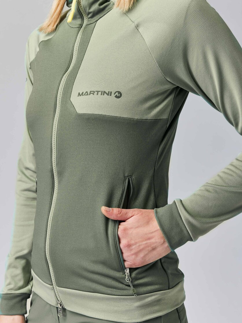 Martini Sportswear - HIGHVENTURE Midlayer Jacket W - Pile in mosstone-tendril - Dettaglio 2 - Donna
