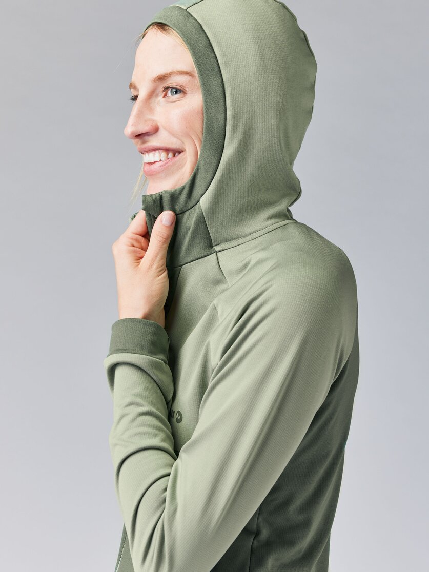 Martini Sportswear - HIGHVENTURE Midlayer Jacket W - Pile in mosstone-tendril - Dettaglio 4 - Donna