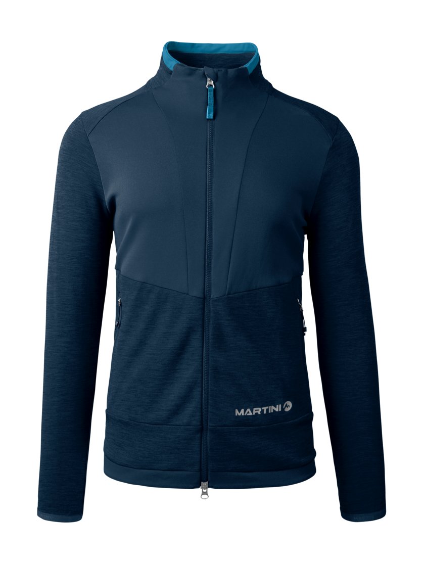 Martini Sportswear - TREKTECH Midlayer Jacket M - Midlayers in true navy-horizon - front view - Men