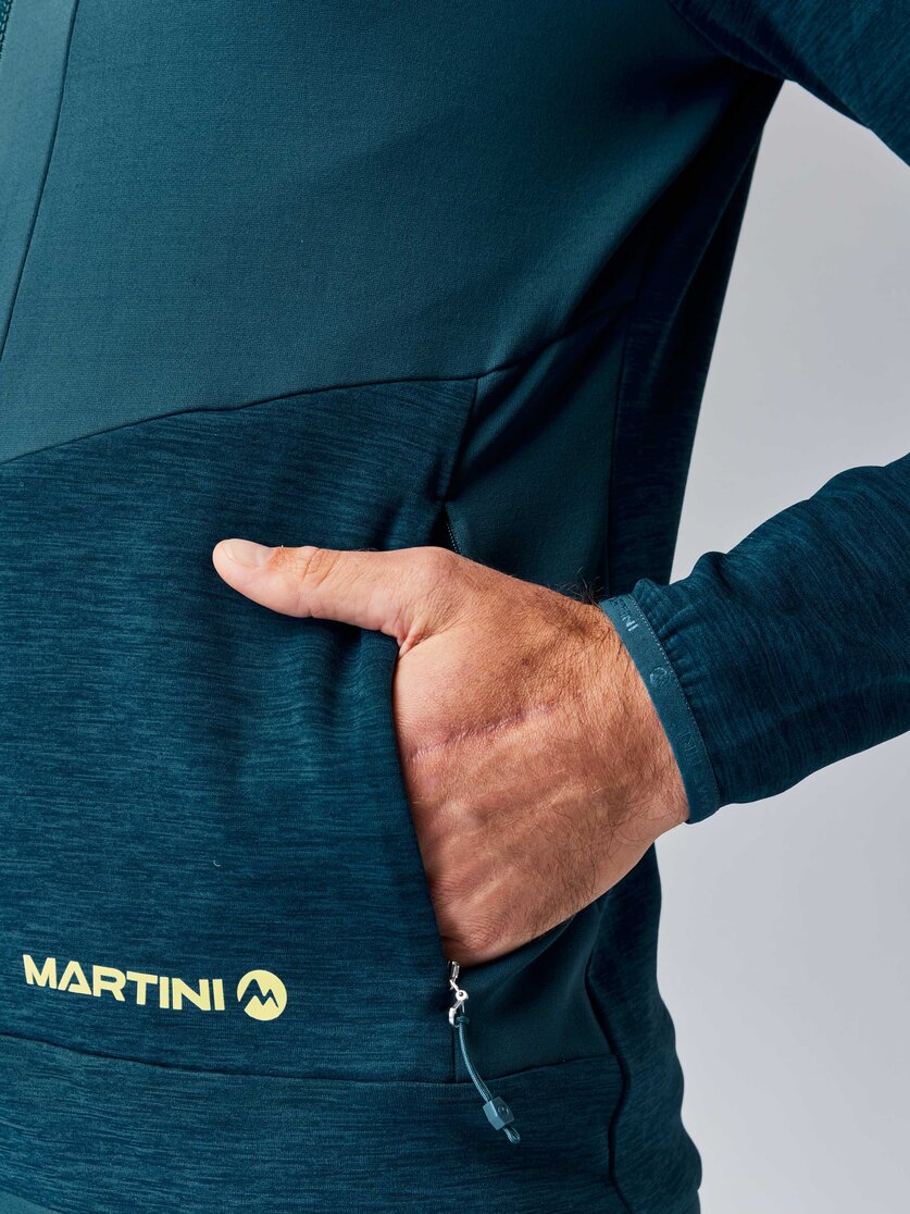 Martini Sportswear - TREKTECH Midlayer Jacket M - Midlayers in mosstone-greenery - Detail 2 - Men