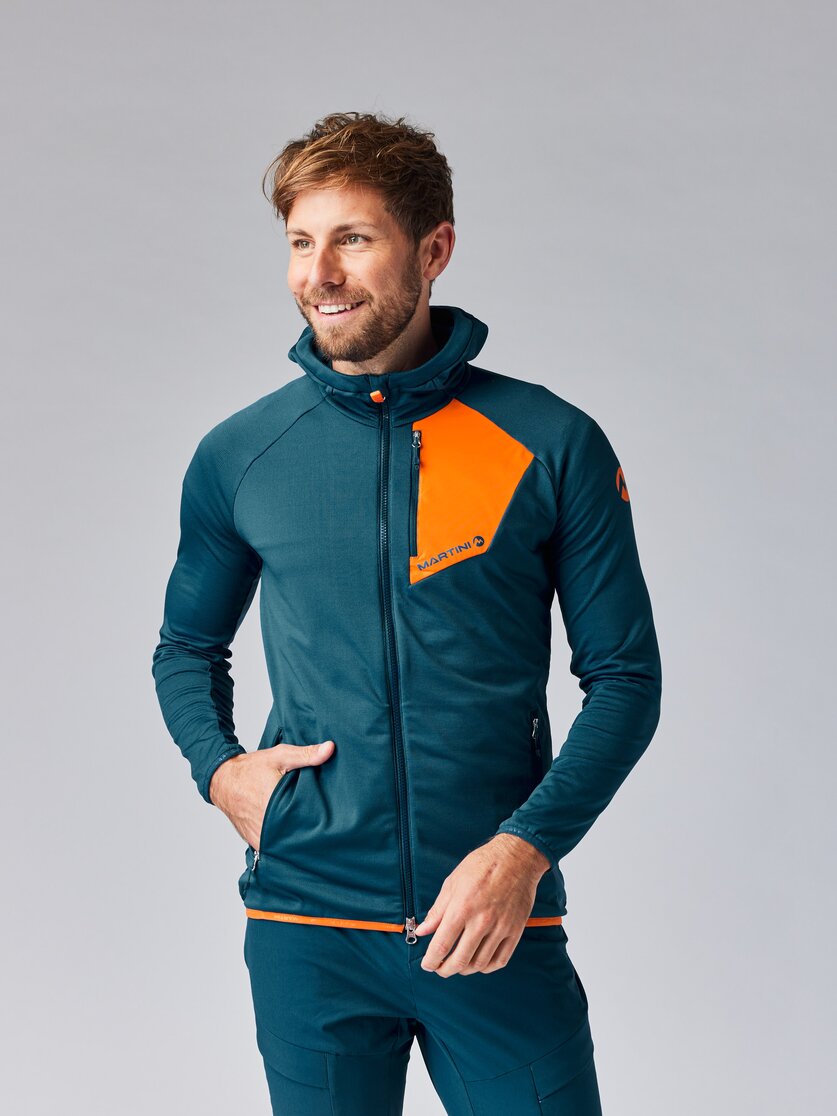 Martini Sportswear - HIGHVENTURE Midlayer Jacket M - Fleecejacke in mosstone-greenery - Vorderansicht Model - Herren