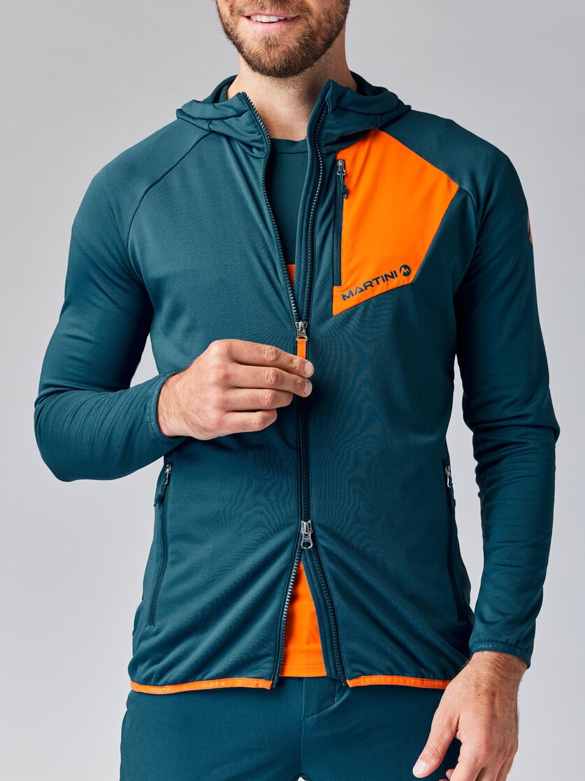 Martini Sportswear - HIGHVENTURE Midlayer Jacket M - Fleecejacke in mosstone-greenery - Detail 1 - Herren