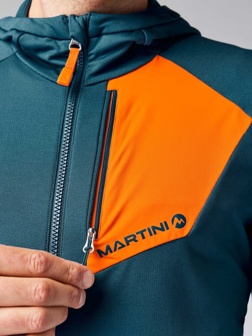 Martini Sportswear - HIGHVENTURE Midlayer Jacket M - Fleecejacke in mosstone-greenery - Detail 3 - Herren