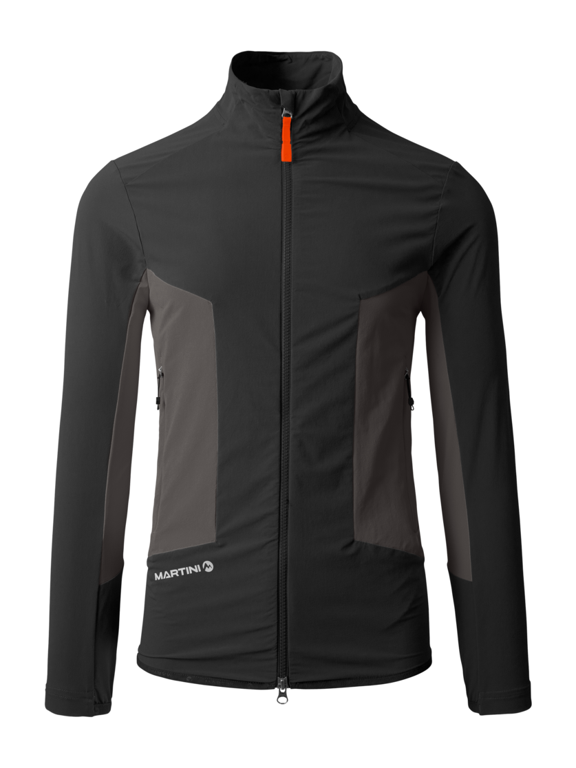Martini Sportswear - HILLCLIMB Midlayer Jacket M - Midlayers in black-steel - Vorderansicht - Herren