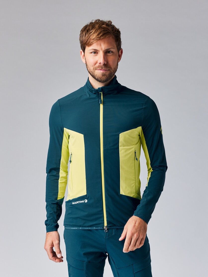 Martini Sportswear - HILLCLIMB Midlayer Jacket M - Midlayers in mosstone-greenery - front view model - Men