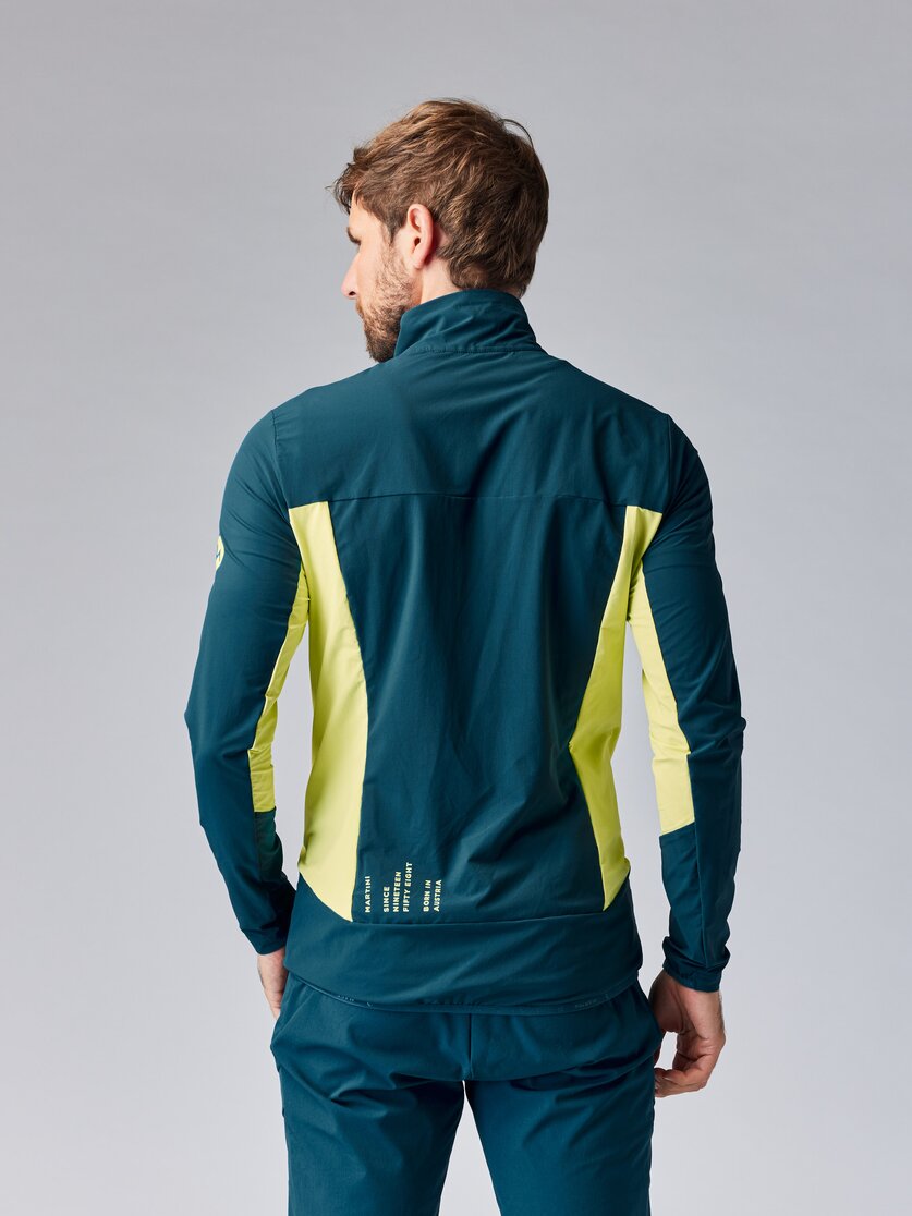 Martini Sportswear - HILLCLIMB Midlayer Jacket M - Midlayers in mosstone-greenery - rear view model - Men