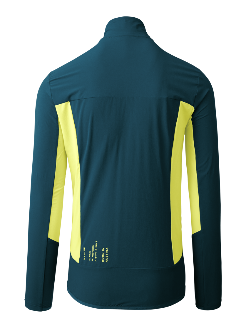 Martini Sportswear - HILLCLIMB Midlayer Jacket M - Midlayers in poseidon-greenery - rear view - Men