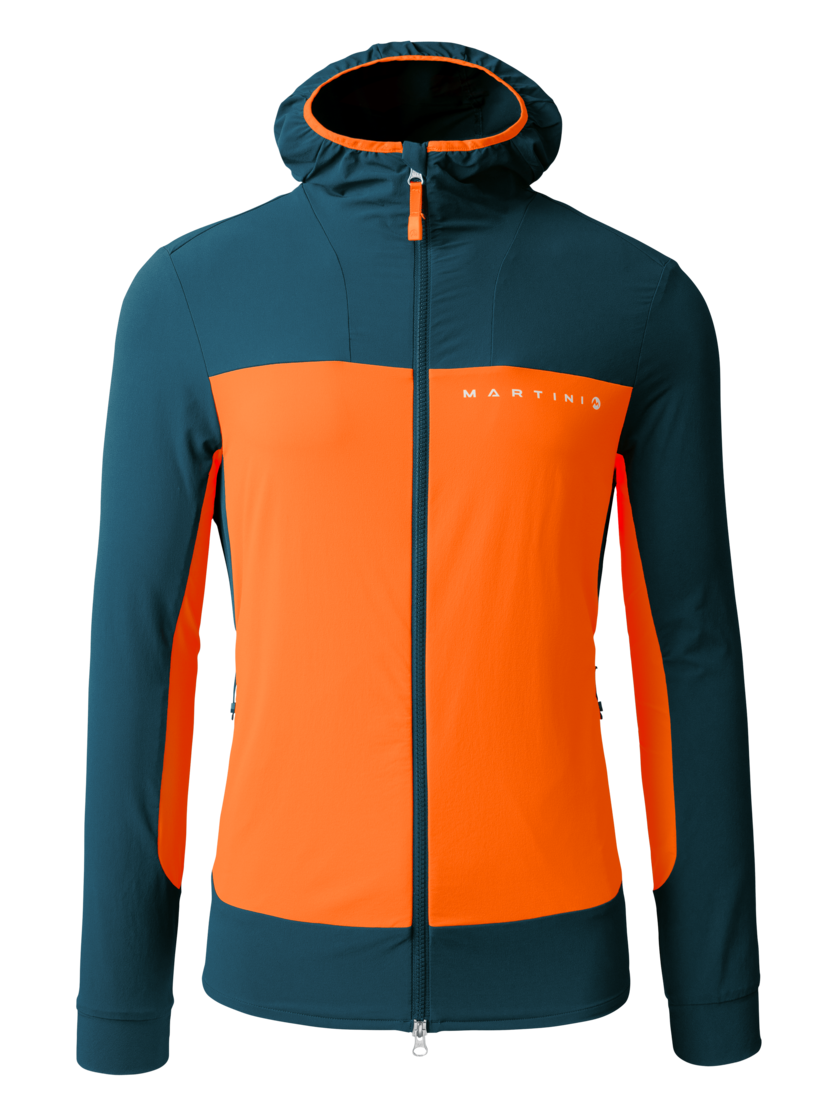 Martini Sportswear - ALPMATE Midlayer Jacket M - Midlayers in poseidon-fire - front view - Men