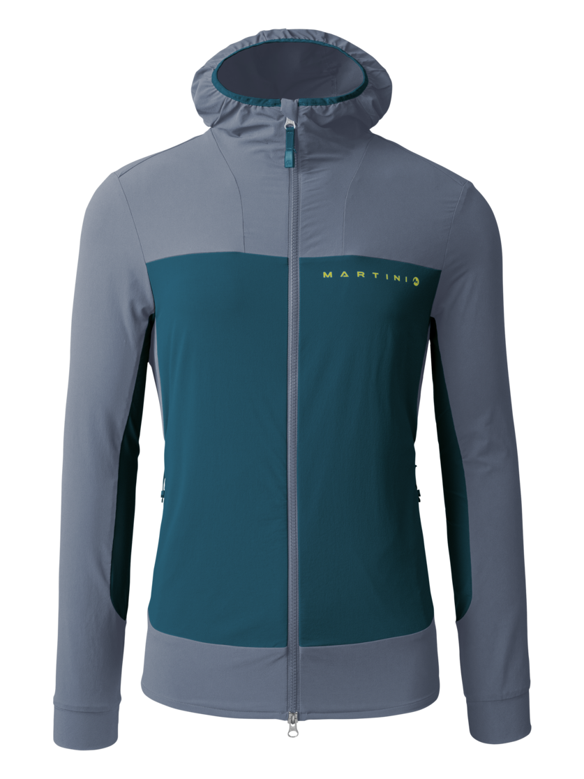 Martini Sportswear - ALPMATE Midlayer Jacket M - Midlayers in poseidon-moon - front view - Men