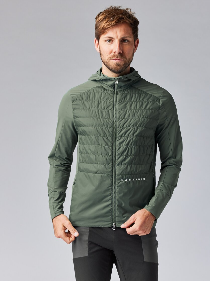 Martini Sportswear - ALPMATE Hybrid Jacket G-Loft® M - Giacche ibride in mosstone - vista frontale modello - Uomo