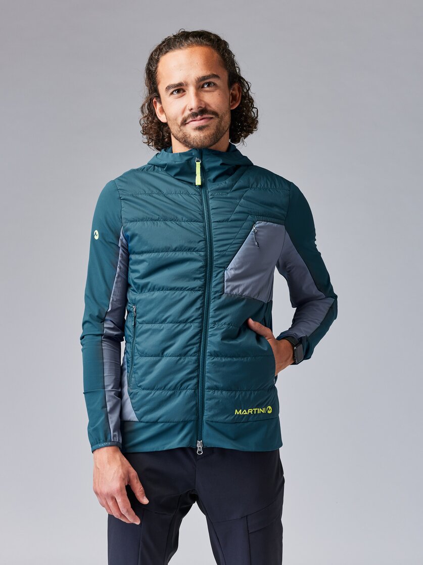 Martini Sportswear - HIGHVENTURE Hybrid Jacket Primaloft® Gold M - Hybridjacken in mosstone-greenery - Vorderansicht Model - Herren