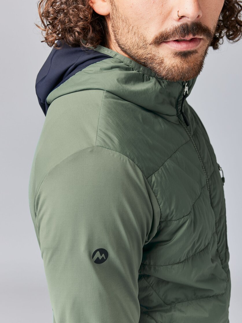 Martini Sportswear - NEVERREST Hybrid Jacket G-Loft® M - Hybrid jackets in mosstone-black - Detail 1 - Men