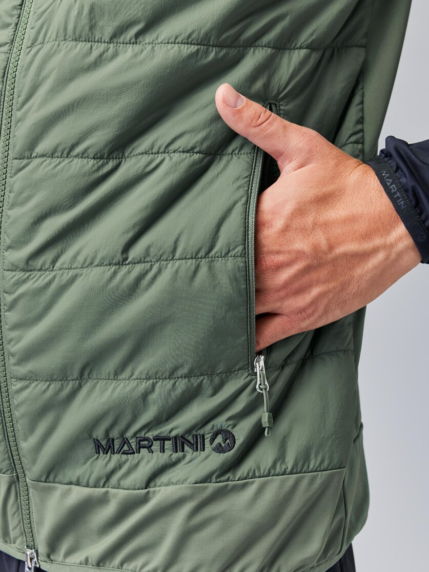 Martini Sportswear - NEVERREST Hybrid Jacket G-Loft® M - Hybrid jackets in mosstone-black - Detail 3 - Men