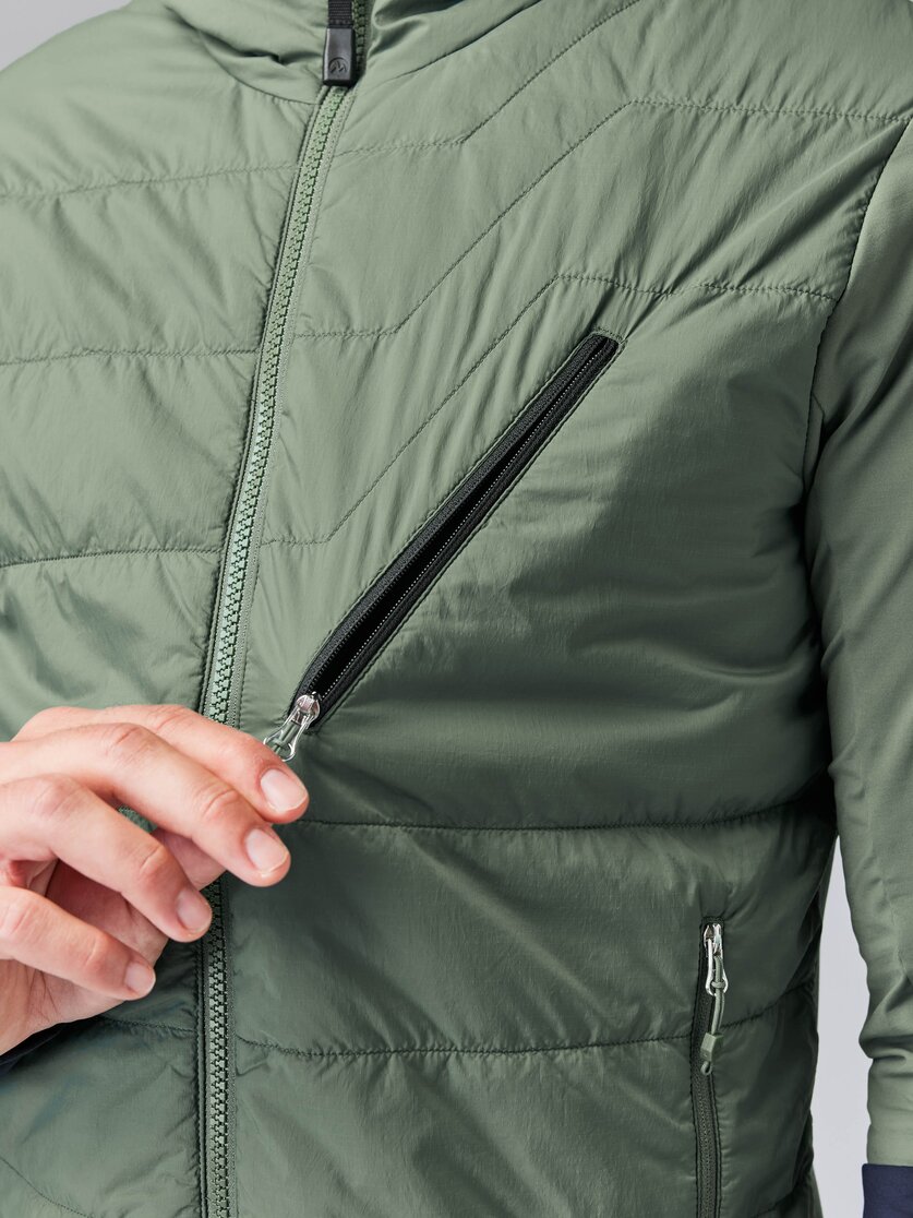 Martini Sportswear - NEVERREST Hybrid Jacket G-Loft® M - Hybrid jackets in mosstone-black - Detail 4 - Men