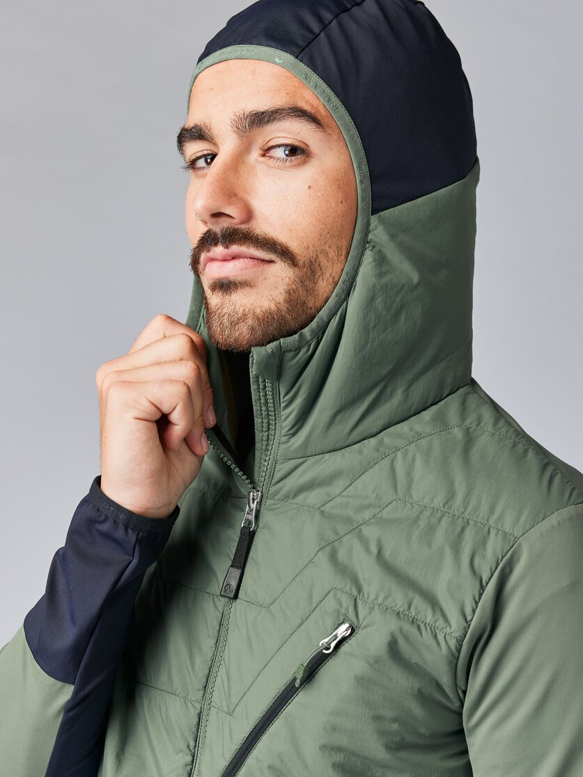 Martini Sportswear - NEVERREST Hybrid Jacket G-Loft® M - Hybrid jackets in mosstone-black - Detail 6 - Men
