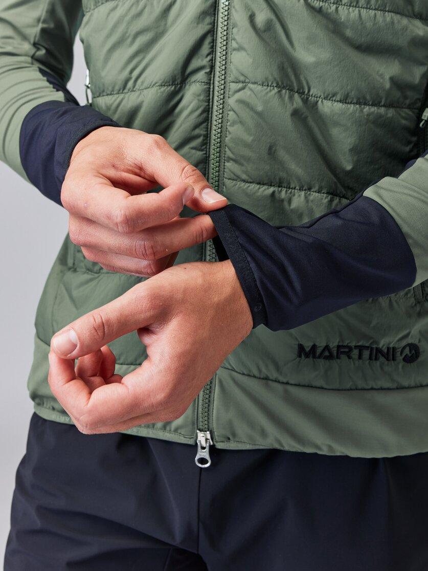 Martini Sportswear - NEVERREST Hybrid Jacket G-Loft® M - Hybrid jackets in mosstone-black - Detail 7 - Men