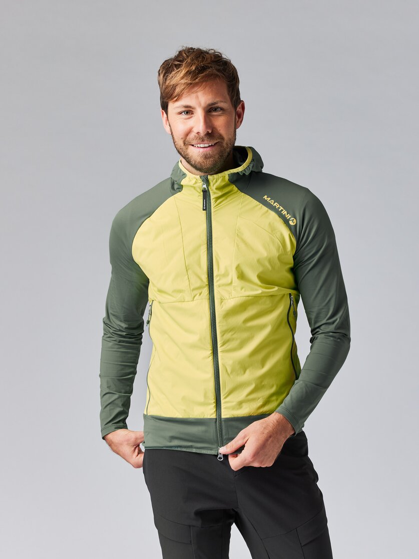 Martini Sportswear - TREKTECH Hybrid Jacket M - Giacche ibride in mosstone-greenery - vista frontale modello - Uomo
