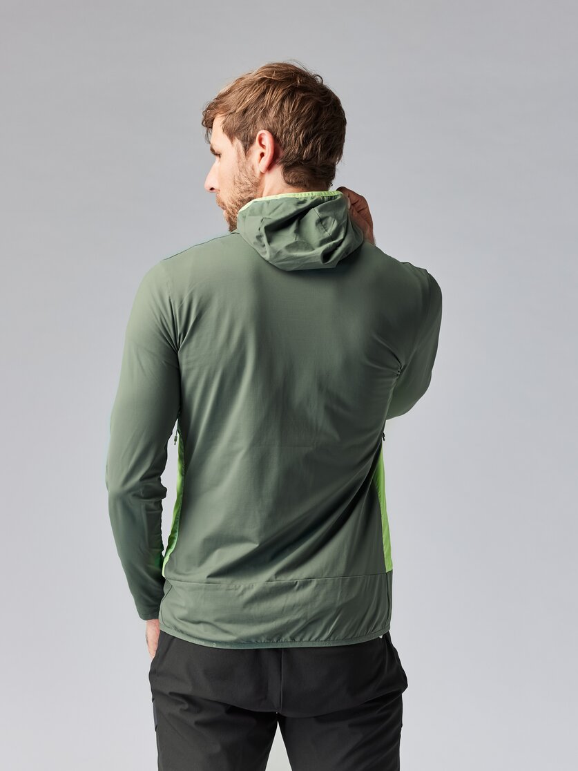 Martini Sportswear - TREKTECH Hybrid Jacket M - Giacche ibride in mosstone-greenery - vista laterale modello - Uomo
