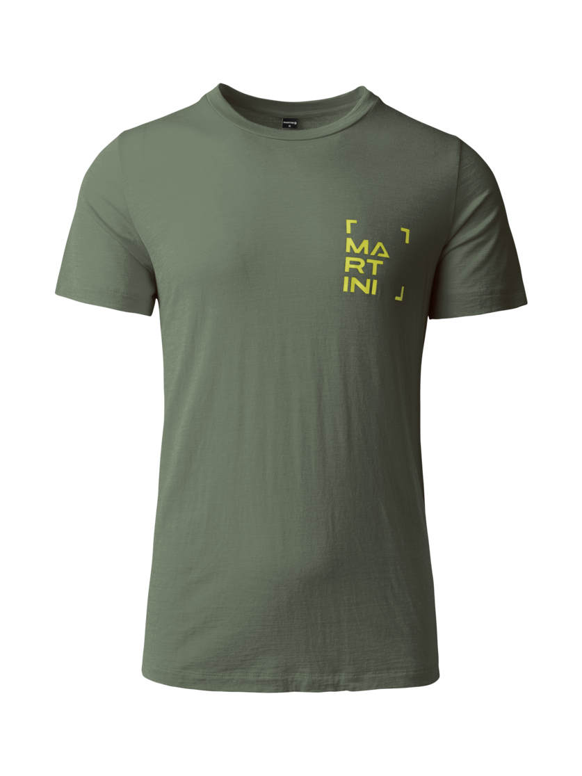Martini Sportswear - TREKTECH Shirt Straight M - T-Shirts in mosstone - Vorderansicht - Herren