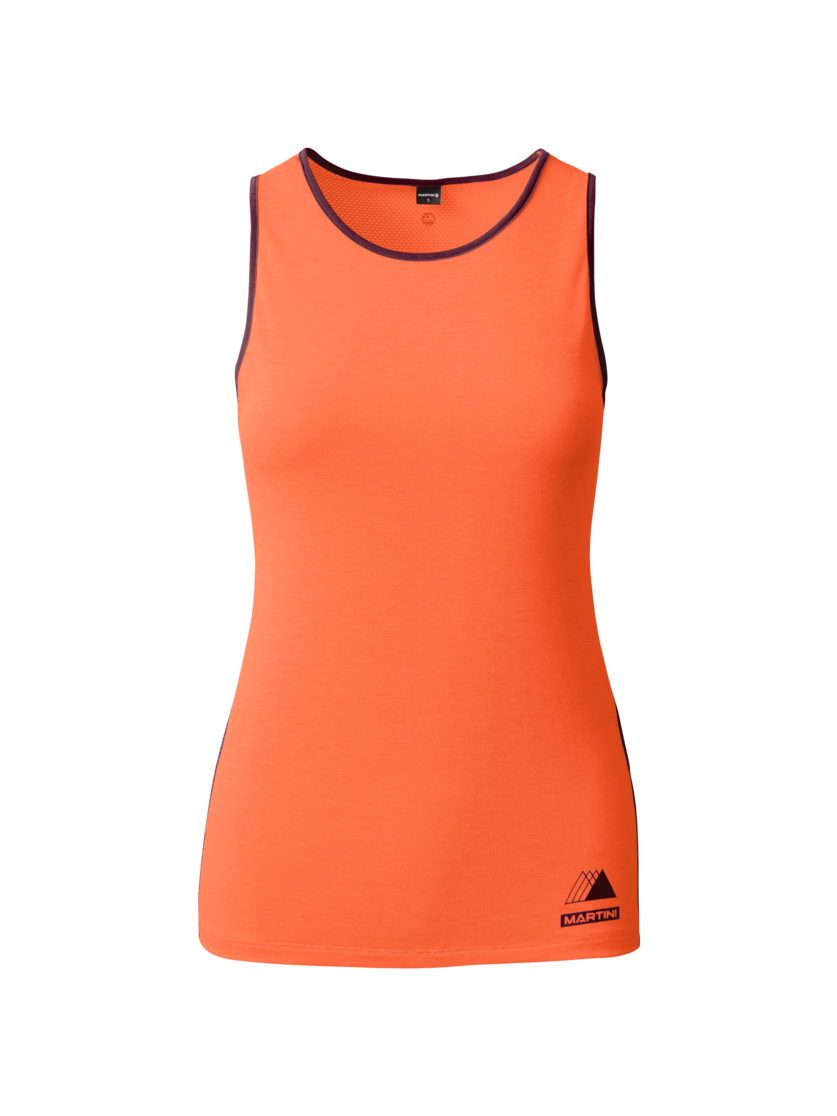 Martini Sportswear - PACEMAKER Sleeveless Shirt W - Tops in mango-fairy tale - Vorderansicht - Damen