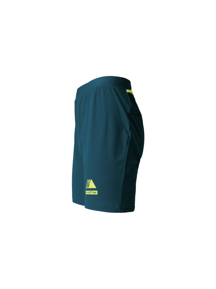 Martini Sportswear - PACEMAKER Shorts M - Shorts in poseidon-greenery - vista laterale - Uomo