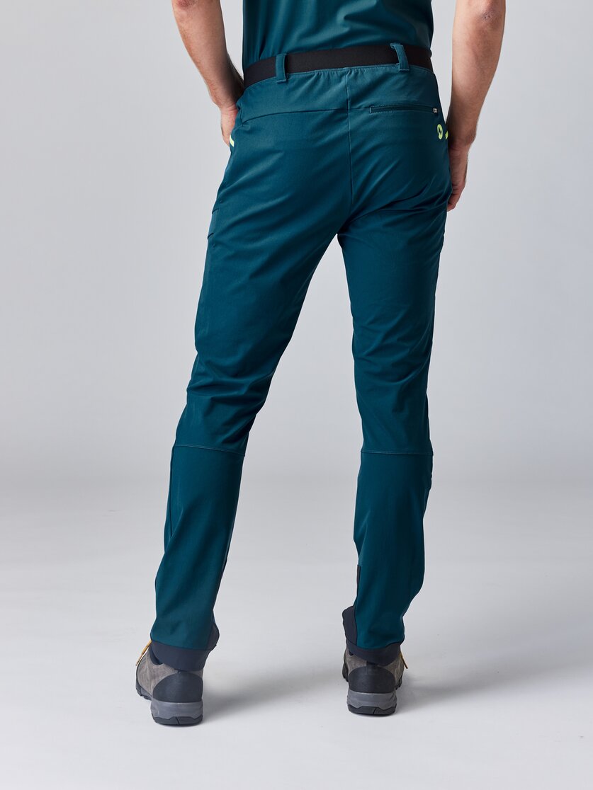 Martini Sportswear - TREKTECH Pants M - Long pants in mosstone-greenery - rear view model - Men