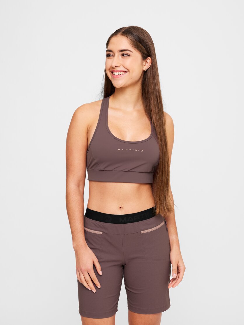 Martini Sportswear - Hillclimb Bra W - Sport bras in white - front view model - Women