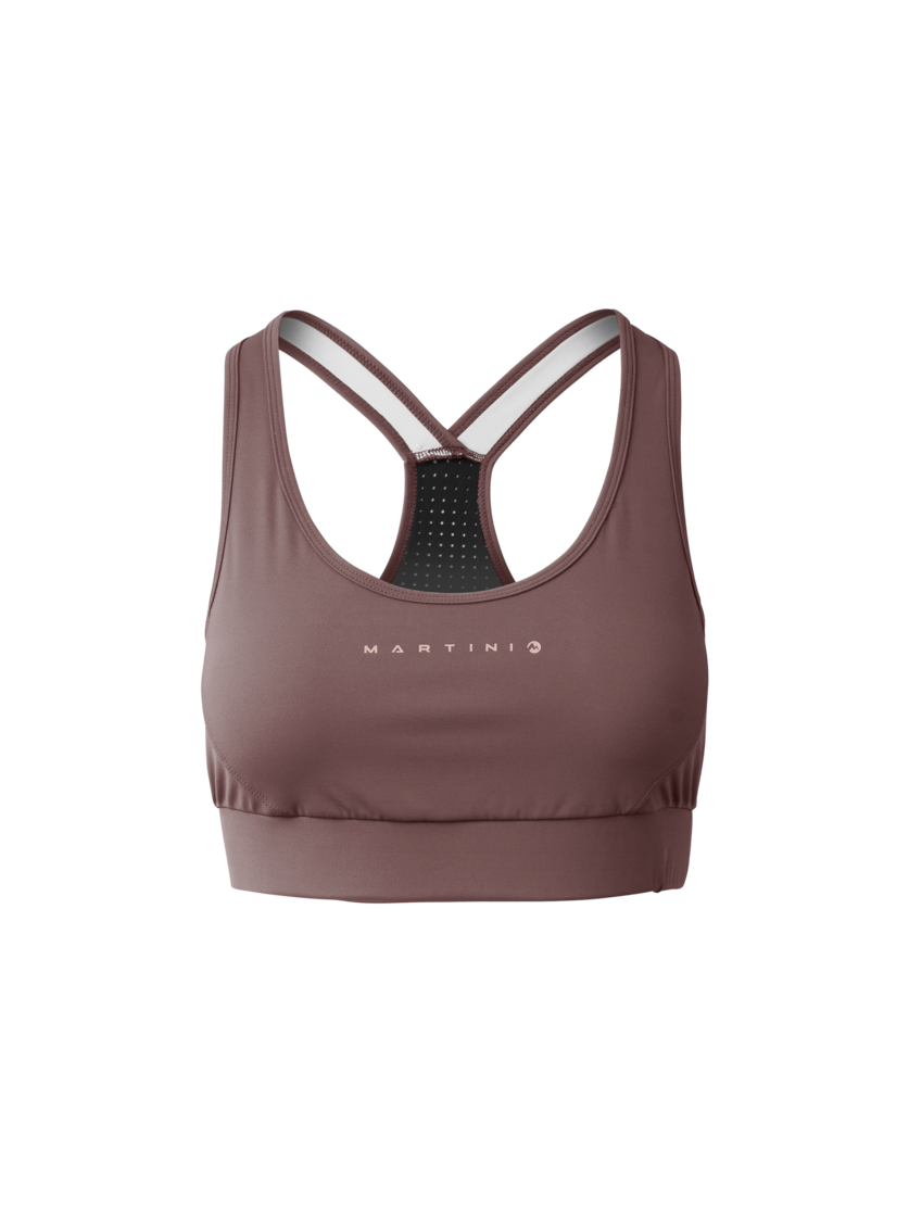 Martini Sportswear - Hillclimb Bra W - Sport bras in clay - front view - Women