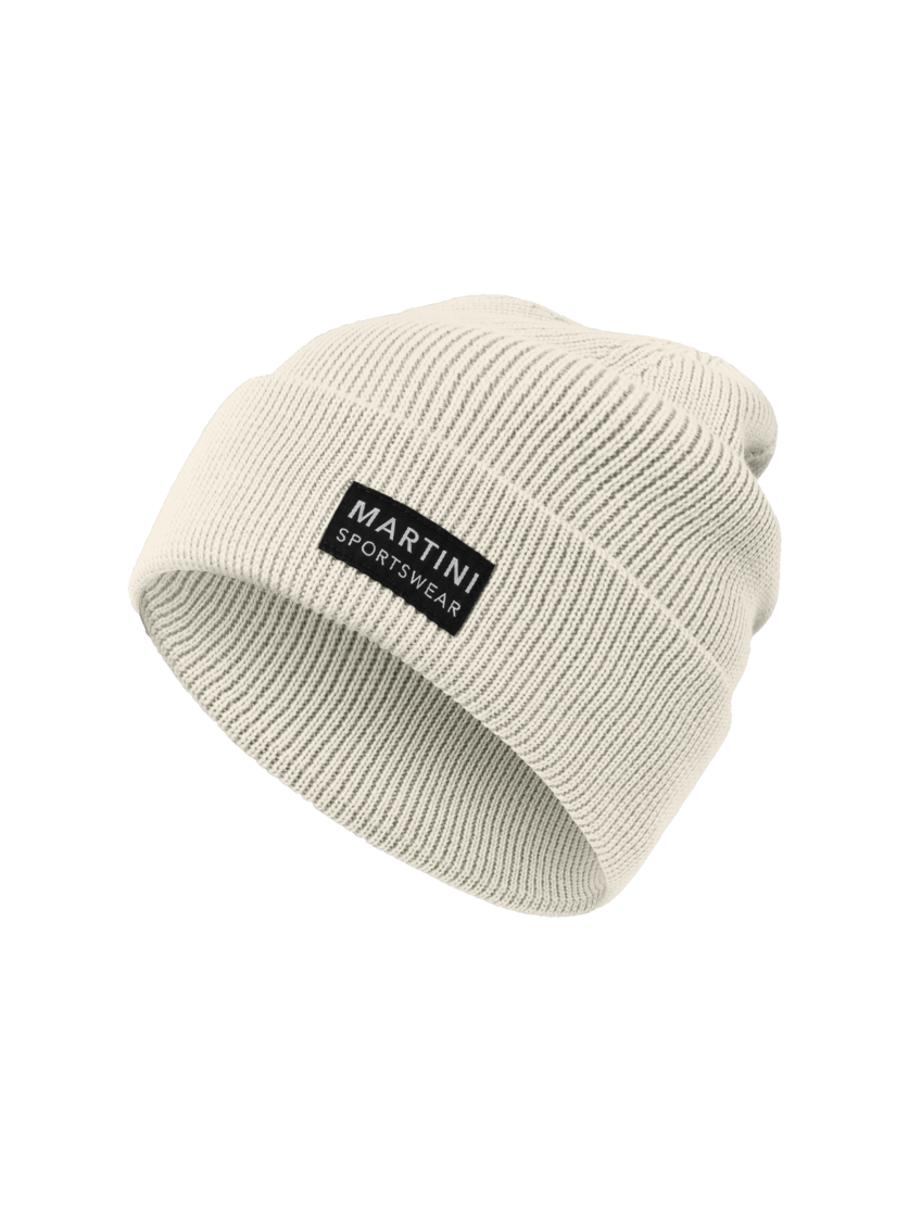 Martini Sportswear - Firstline Knitted Cap Uni - Mütze in off white - Vorderansicht - Unisex