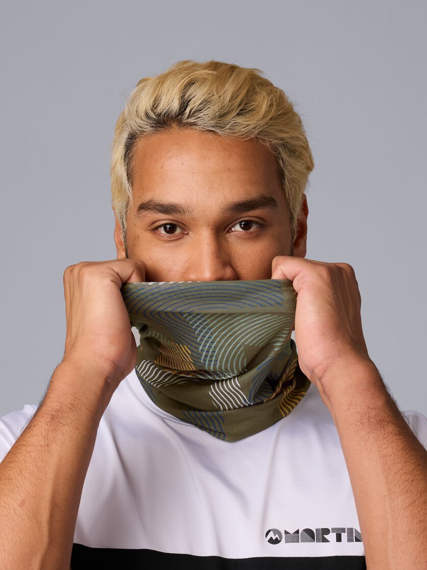 Martini Sportswear - All Passion Tube Uni - Schals in white-poseidon - Detail 1 - Unisex