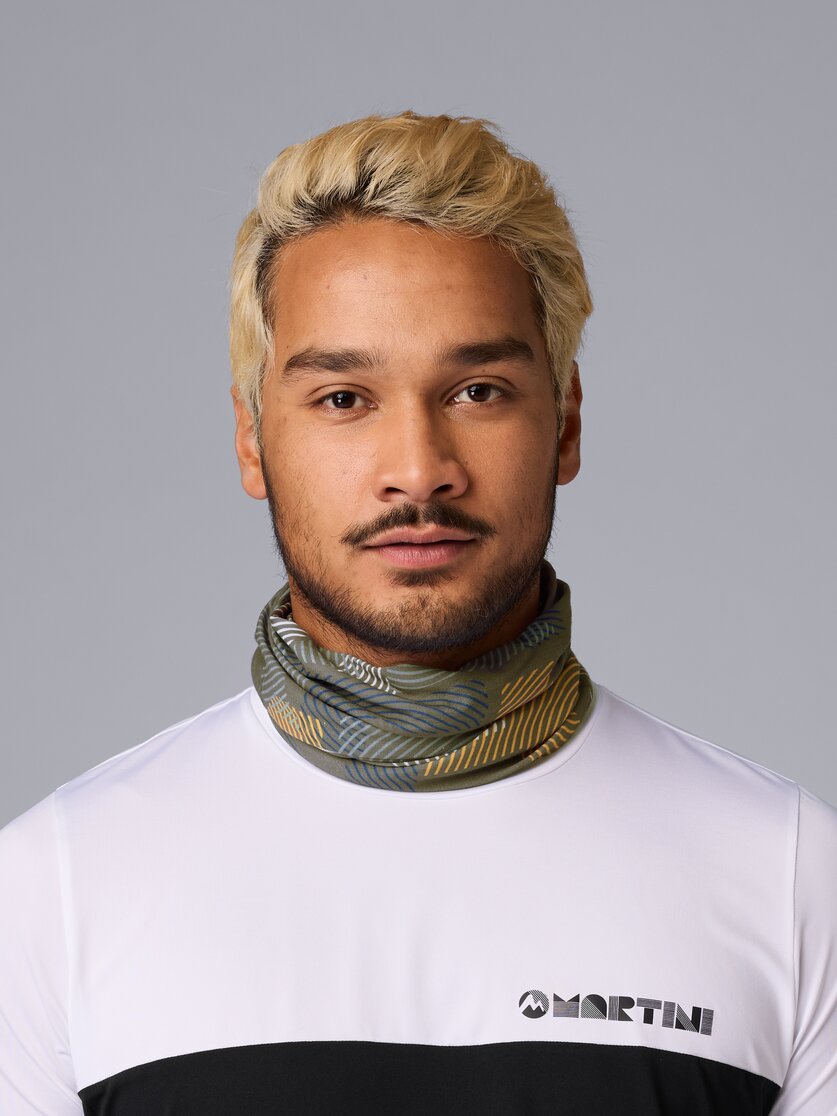 Martini Sportswear - All Passion Tube Uni - Schals in white-poseidon - Vorderansicht Model - Unisex