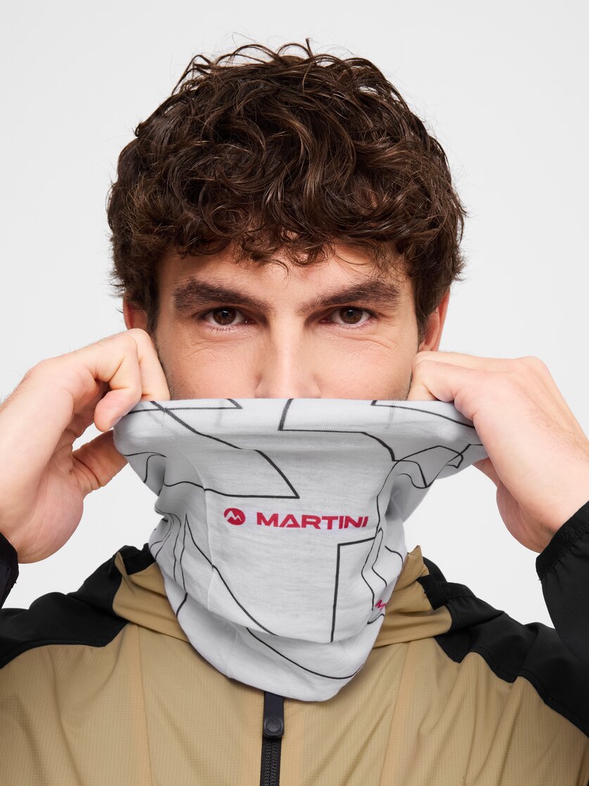 Martini Sportswear - All Passion Tube Uni - Scaldacollo in white-red moon - Dettaglio 2 - Unisex