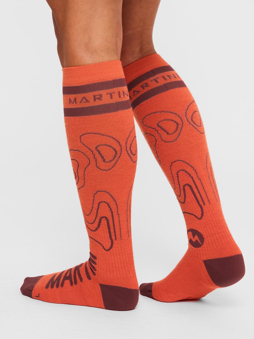 Martini Sportswear - Original Socks High Uni - Socks in spanish green-black - rear view model - Unisex