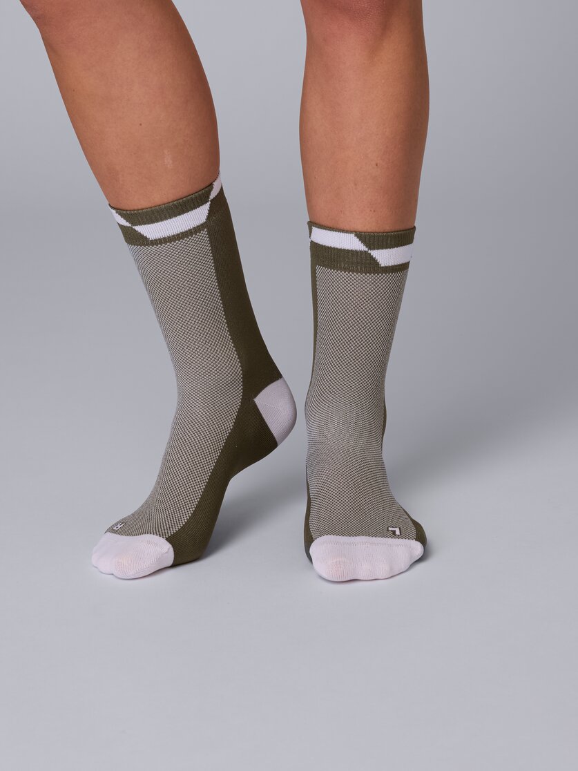 Martini Sportswear - Inmotion Socks Bike Uni - Calzini in black-white - vista frontale modello - Unisex