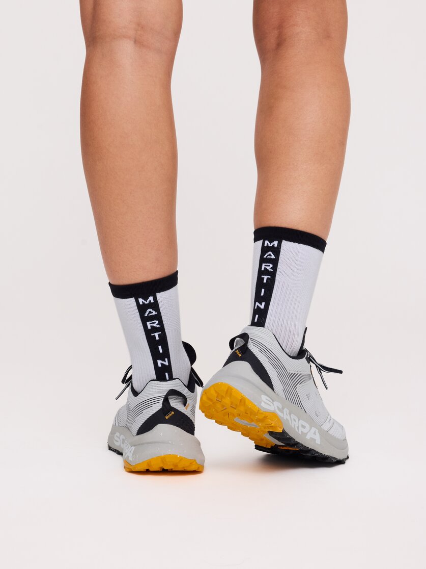 Martini Sportswear - Hillclimb Socks Mid Uni - Socken in white-black - Detail 2 - Unisex
