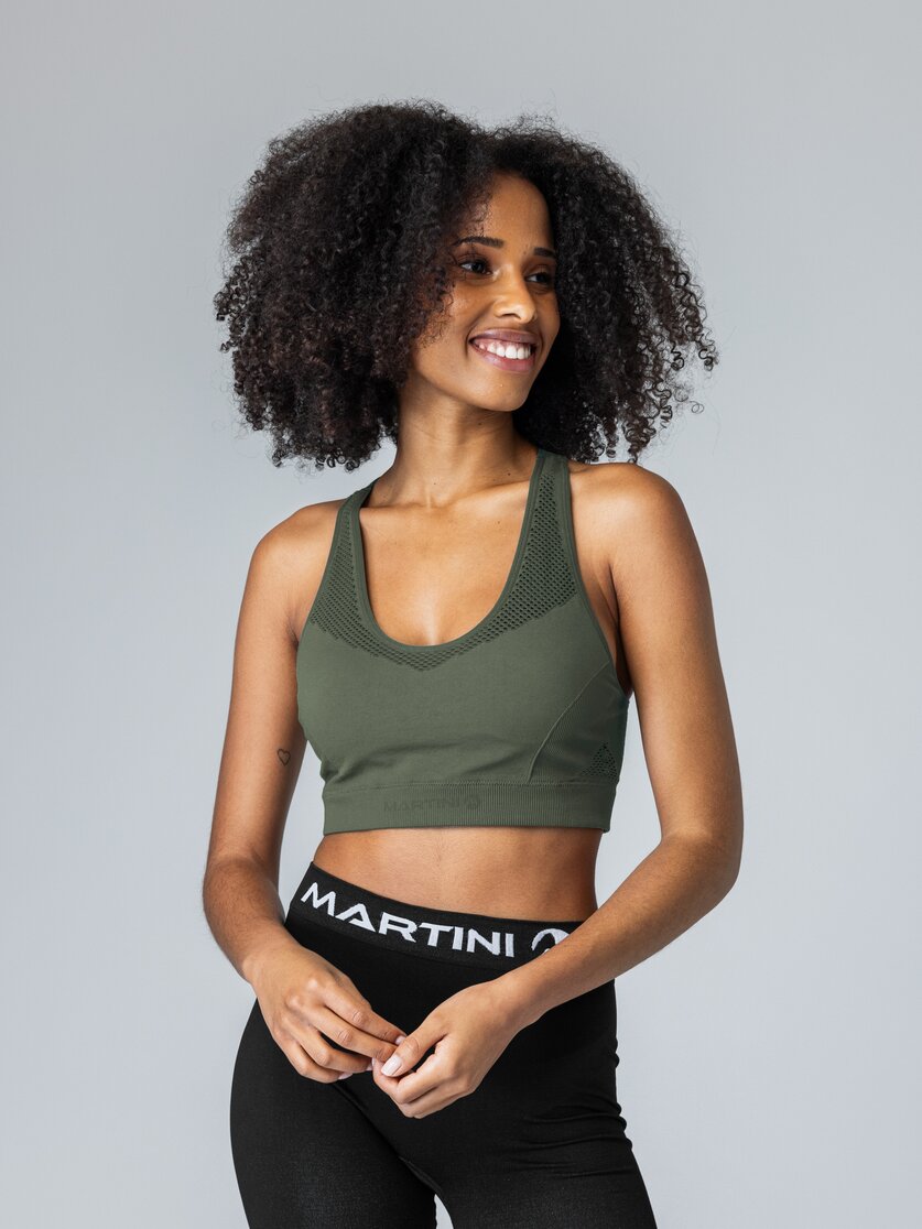 Martini Sportswear - Wanted Bra Seamless W - Sport BHs in primrose - Vorderansicht Model - Damen