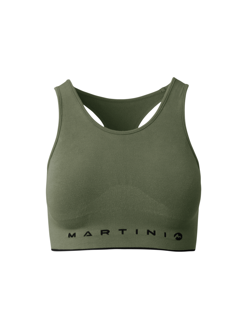 Martini Sportswear - Wanted Bra Seamless W - Sport BHs in spanish green - Vorderansicht - Damen