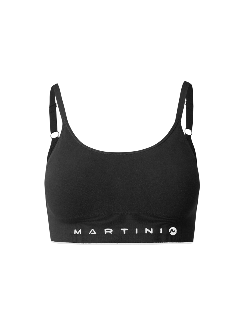 Martini Sportswear - Wanted Top Seamless W - Sport bras in black - front view - Women