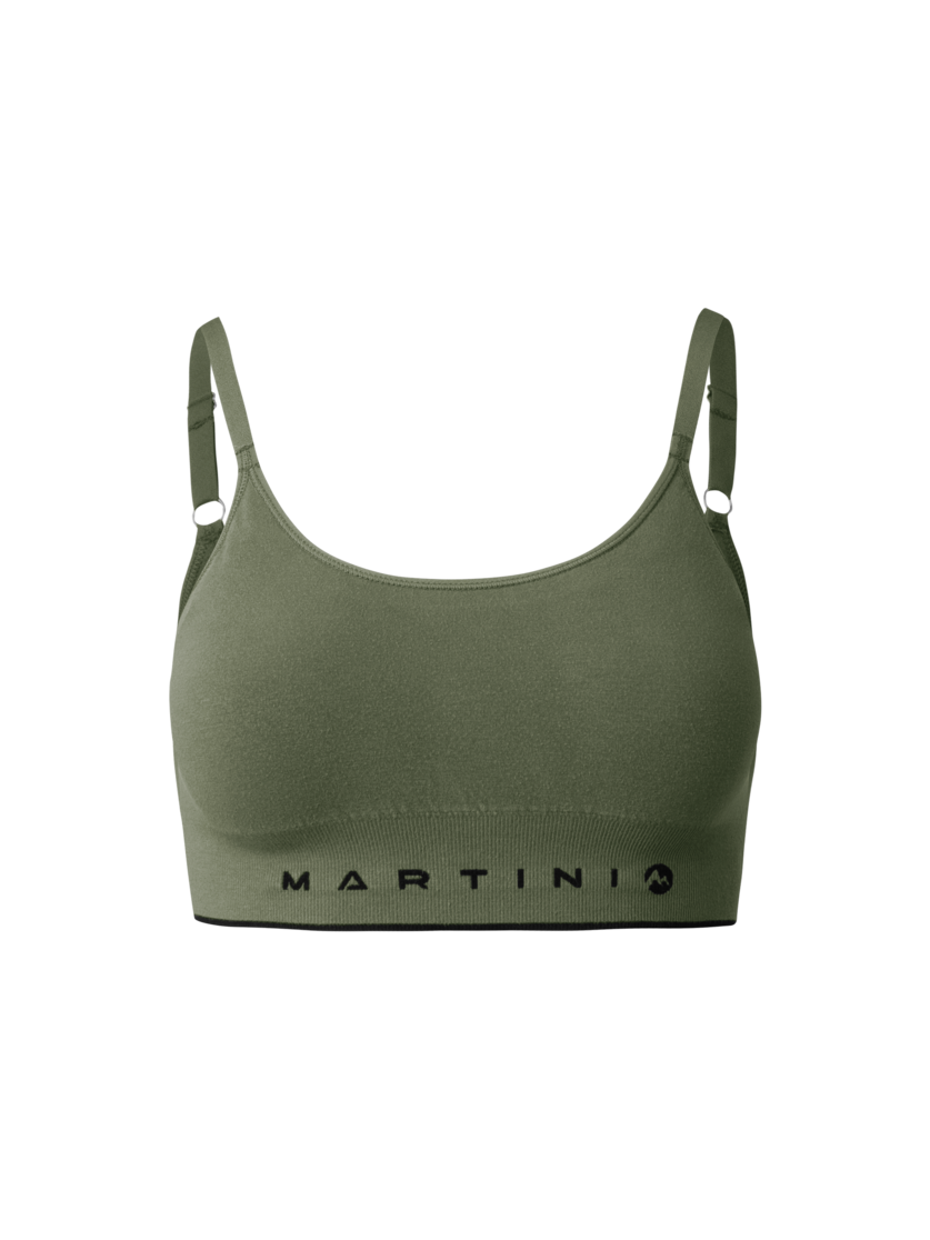 Martini Sportswear - Wanted Top Seamless W - Sport BHs in spanish green - Vorderansicht - Damen
